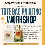 Tote bag painting workshop