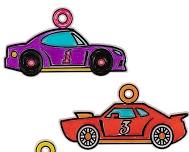 Race Car Suncatchers