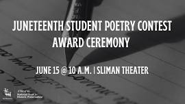 Juneteenth Student Poetry Contest — Shadows-on-the-Teche