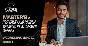 Master's in Hospitality and Tourism Management Information Webinar