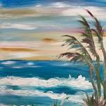 TWO for TUEsday - Beach Finger Painting Canvas Paint & Sip Class