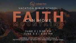 2024 College View Vacation Bible School