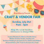 Monthly Craft & Vendor Fair