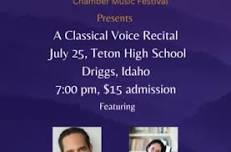 Voice recital with Tenor, Thomas Glenn and Pianist, Amy Glenn