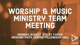 Worship & Music Ministry Team Meeting