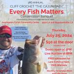 3rd Annual Cliff Crochet Every Fish Matters Conservation Banquet