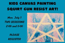 Kids Canvas Painting: Spray Bottle Resist Art 2:00