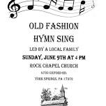 Old Fashion Hymn Sing