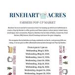 Rinehart Acres Farmer's Pop-Up Market