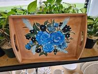 Painted Wooden Tray