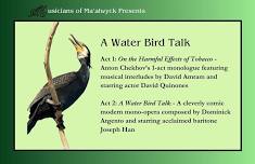 Musicians of Ma'alwyck presents: A Water Bird Talk