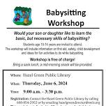 Babysitting Workshop