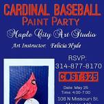 Cardinal Baseball paint party