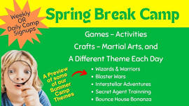 Spring Break Camp (Summer Camp Preview!)