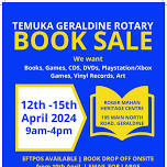 Temuka Geraldine Rotary Book Sale 2024