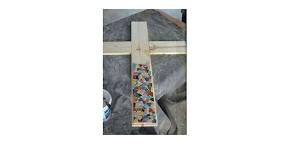 Mosaic Wooden Cross