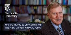 An evening with The Hon Michael Kirby AC CMG