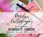 Beginner Calligraphy for Mother’s Day at Quench It! – Syracuse