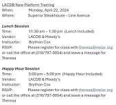 LACDB PRO LAUNCH HAPPY HOUR SESSION