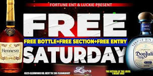 FREE BOTTLE   FREE SECTION SATURDAYS  THE LIBRA,