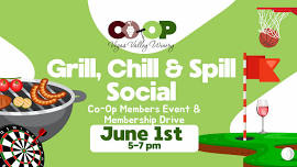 Co-Op Members: Grill, Chill & Spill Social