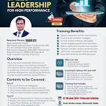 Workshop on Sales Leadership for High Performance