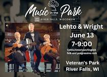 Lehto & Wright at Music in The Park!