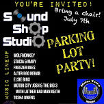 Live Glassblowing at Sound Shop Studio's Parking Lot Party! Music, Food, & Fire!