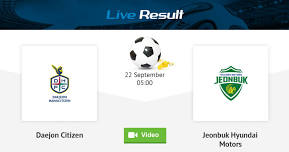 Daejon Citizen - Jeonbuk Hyundai Motors South Korea / K-League 1 September 22, 2024