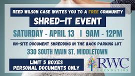 FREE Community Shredding Event