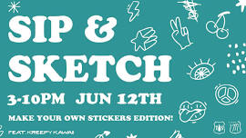 Sip & Sketch - STICKERS!!