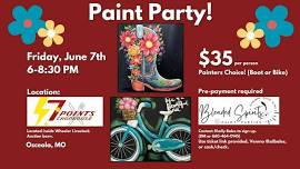 Boot or Bike Paint Party!