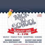 First Friday: Back to School