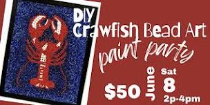 DIY Crawfish Bead Art Paint Party