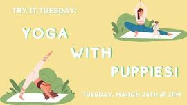 Try It Tuesday: Yoga with Puppies