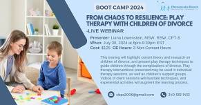 From Chaos to Resilience: Play Therapy with Children of Divorce - BOOT CAMP 2024