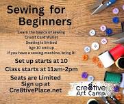 Sewing for Beginners Cre8tive Art Camp