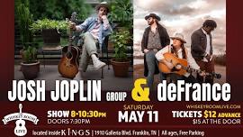 deFrance & Josh Joplin Group at Whiskey Room Live - Franklin