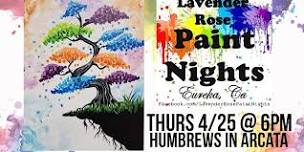 Whimsical Tree Paint Night at Humbrews in Arcata