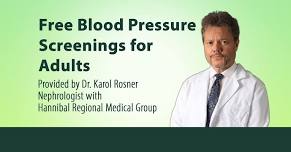 Free Blood Pressure Screening for Adults