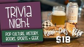 Trivia Night: Pop Culture, History, Books, Sports, and Geek Chic!