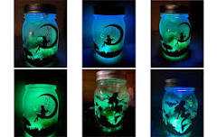 Blacklight Fairy Jars