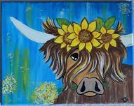 Highland Cow Painting Class