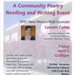 A Community Poetry Reading and Writing Event