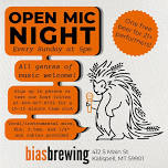 Open Mic Sunday Night hosted by Colton C at Bias Brewing