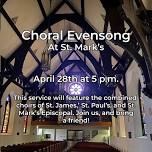 Choral Evensong for the Feast of St. Mark (Transferred)