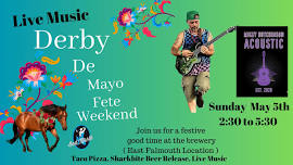 Live Music with Mike Hutchinson Derby De Mayo Fete Weekend ( Sunday)