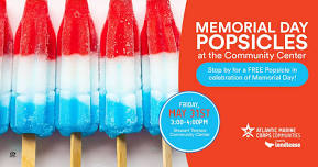 Memorial Day Popsicles at the Community Center