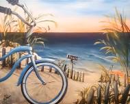 Beach Bike Painting