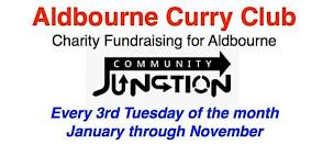 Aldbourne Curry Club monthly at the Burj, fundraising for ‘The Junction’.